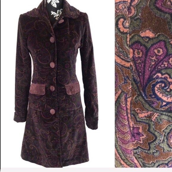 Heart Moon Star Jackets & Blazers - Heart Moon Star velvet dress coat